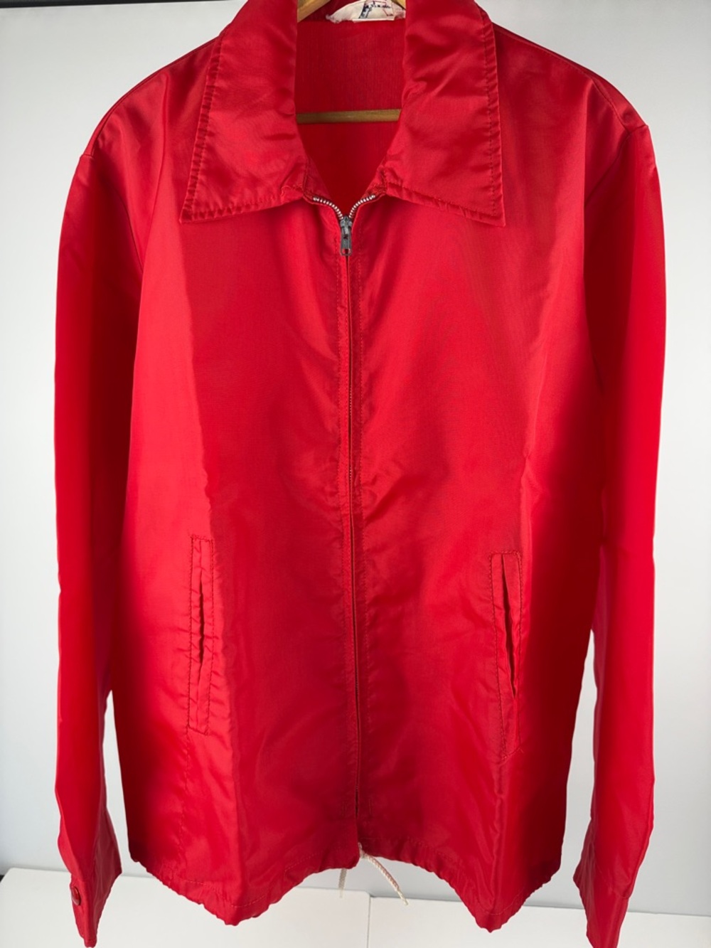 Men's Red Windbreaker Jacket